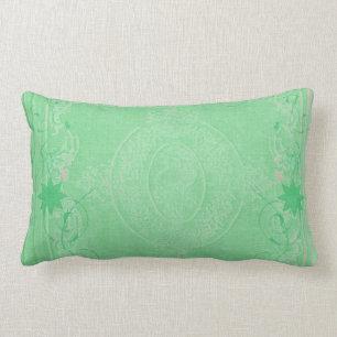 Almofada Lombar Travesseiros MoJo Americano Mint Green Antique Scr
