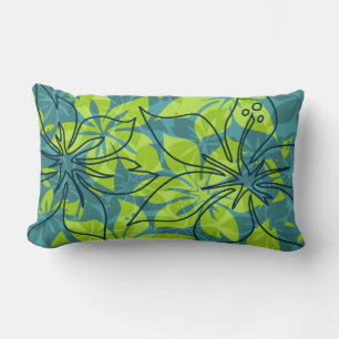 Almofada Lombar Travesseiros Olowalu Hibiscus Hawaiian ReversibleL
