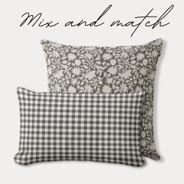 Almofada Lombar Trendy Checkered Olive