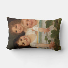 Almofada Lombar Três crianças na janela