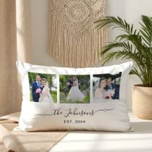 Três fotos de casamento Coração Swash Assinatura