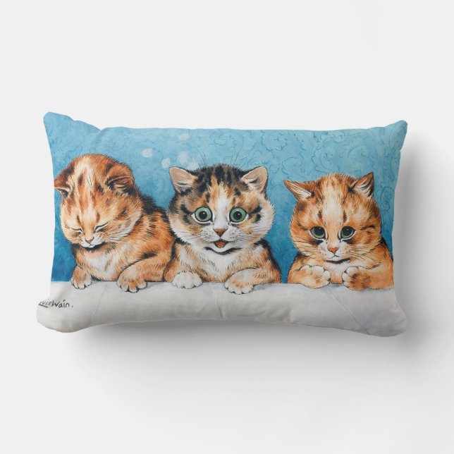 Almofada Lombar Três Gatinhos, Cat, Louis Wain (Frente)