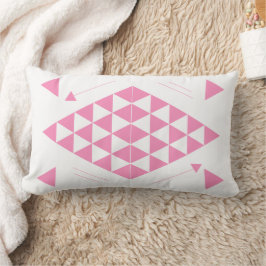 Almofada Lombar Triângulos Geométricos Rosa