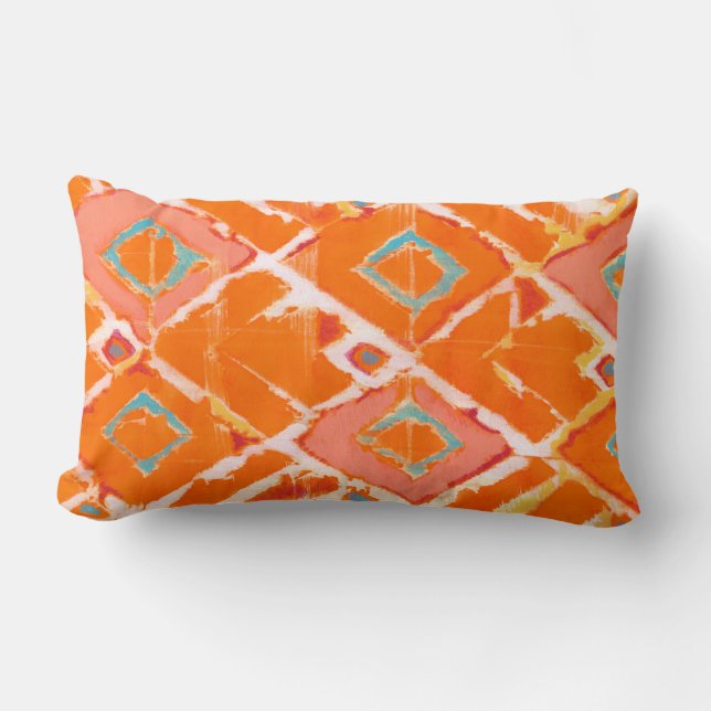 Almofada Lombar Tribal Laranja II (Frente)