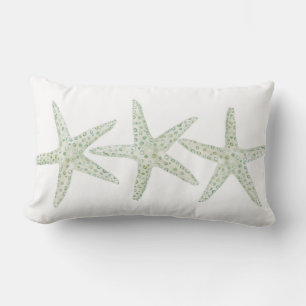 Almofada Lombar Trio de Starfish da Aquarela