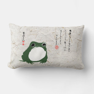 Almofada Lombar Triste Sapo Japonês do século XIX