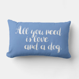 Almofada Lombar Tudo o que você precisa é amor e um pinto-voador a