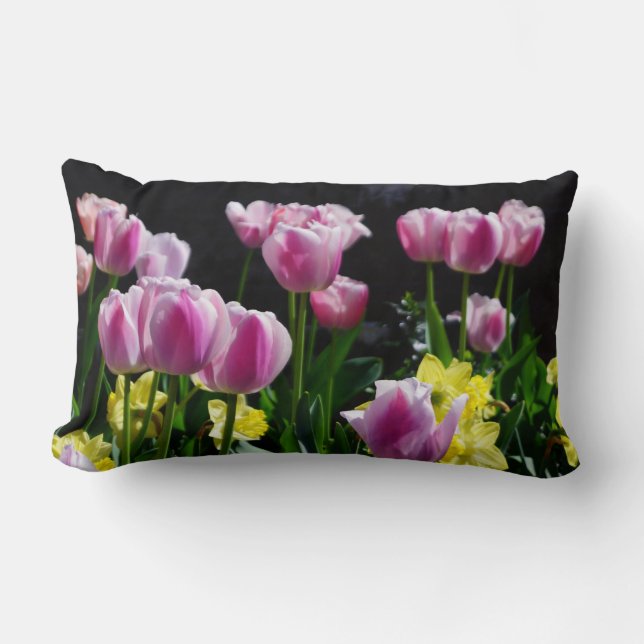 Almofada Lombar Tulipas e Daffodils (Frente)