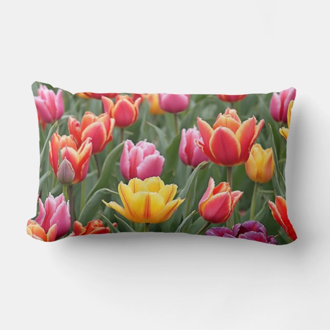 Almofada Lombar Tulipas Holandesas (Frente)