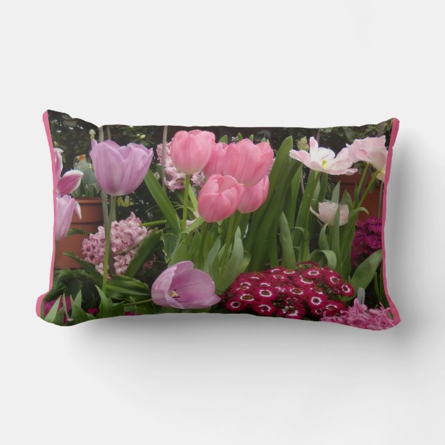 Almofada Lombar Tulips Daisies Hyacinths (Frente)