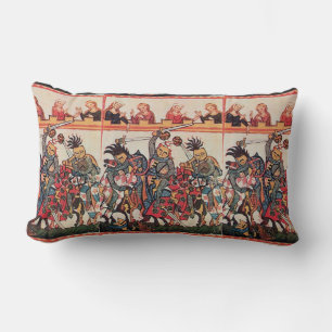 ALMOFADA LOMBAR TURNAÇÃO MEDIEVAL, LUTA CONTRA KNIGHTS E DAMSELS