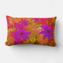 Ultra-violeta, magenta e flores silvestres vermelh