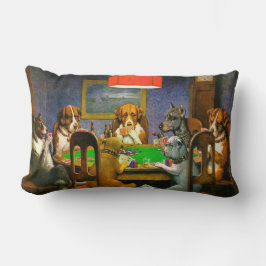 Almofada Lombar Um Amigo na Necessidade Cães Jogando Pôquer 