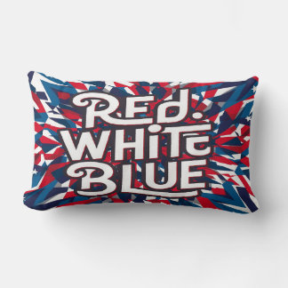 Almofada Lombar Uma design divertida da bandeira americana