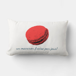 Almofada Lombar un macaron fraise par jour!