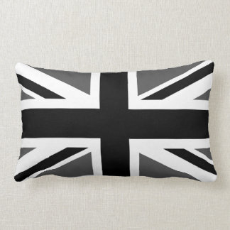 Almofada Lombar Union Jack Preto e Cinza