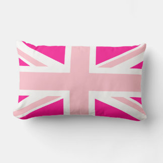 Almofada Lombar Union Jack Rosa Profundo