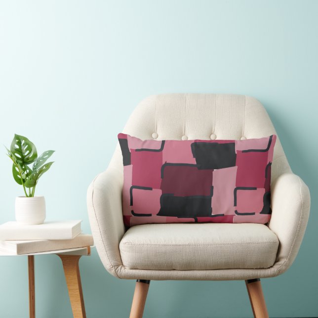 Almofada Lombar Urban Geo | Blush Muted | Hero Pattern (Cadeira)