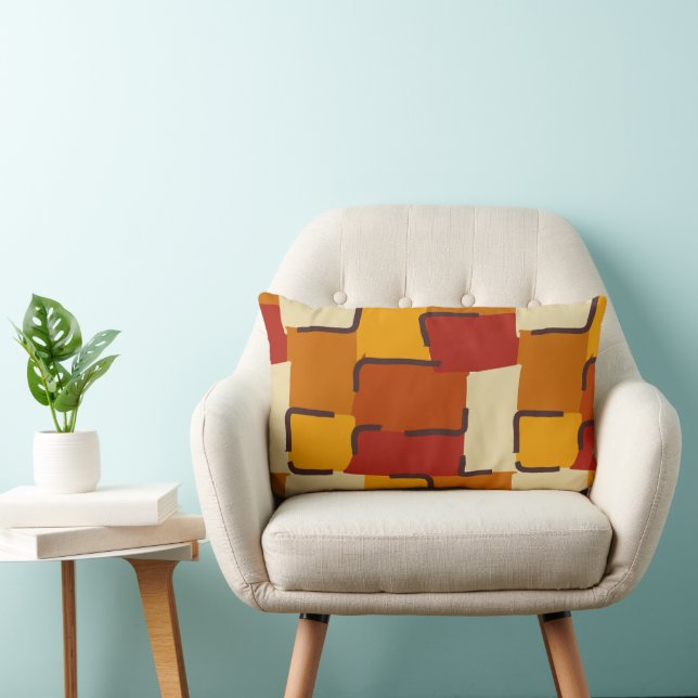 Almofada Lombar Urban Geo | Terra Warm | Hero Pattern (Cadeira)