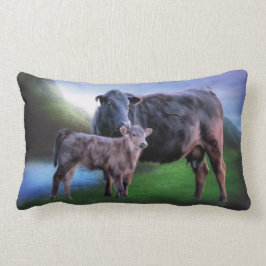 Almofada Lombar Vaca e Bezerro Black Angus