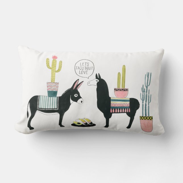 Almofada Lombar Vamos Taco Sobre Amor (Frente)