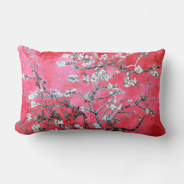 Almofada Lombar Van Gogh Almond Blossoms Red Blue (Frente)