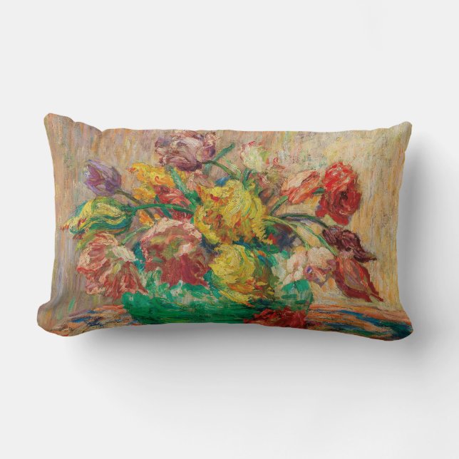 Almofada Lombar Vase das Flores das Tulipas (Schlobach) (Frente)