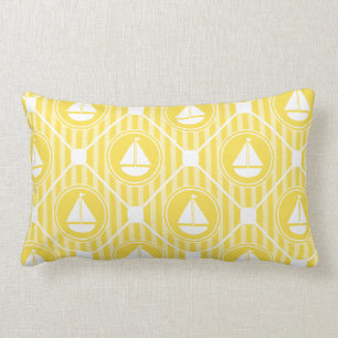 Almofada Lombar Veleiro náutico amarelo