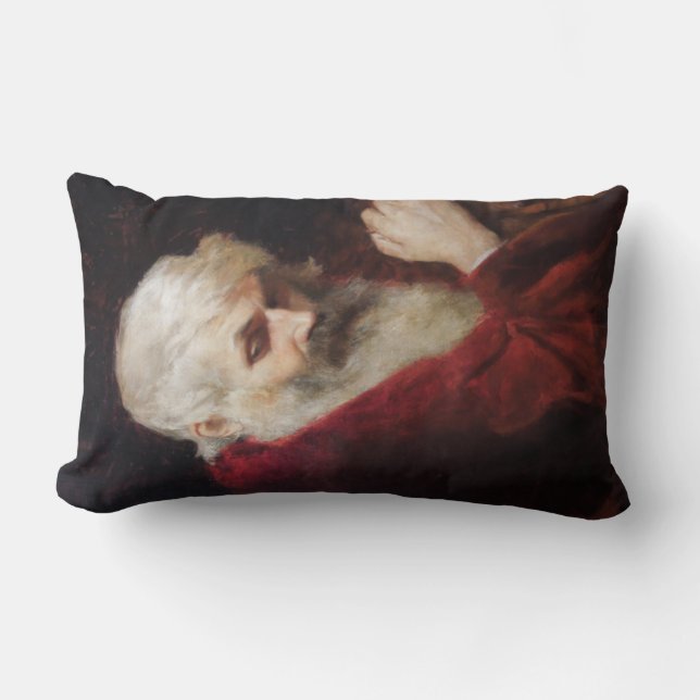 Almofada Lombar Velho Casaco vermelho (Papai Noel) (Natal) (Frente)