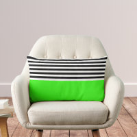 Verde neon com riscas brancas e pretas