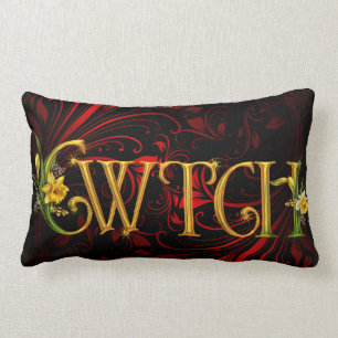 Almofada Lombar Vermelho Cwtch de Galês
