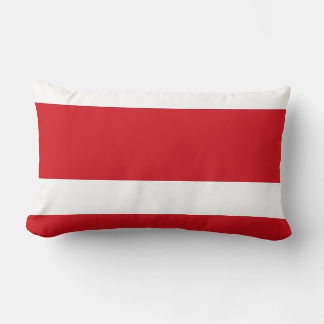 Almofada Lombar Vermelho listrado (Frente)