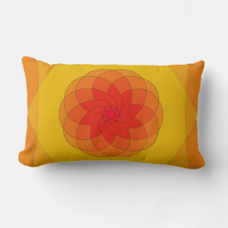 Almofada Lombar Vibrant Sunburst Design