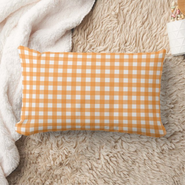 Almofada Lombar Vichy Orange (Cobertor)