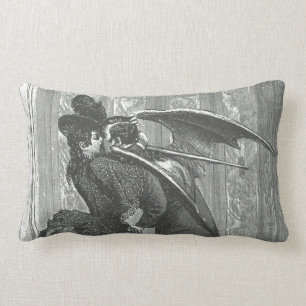 Almofada Lombar Victorian do beijo/travesseiro decorativo gótico