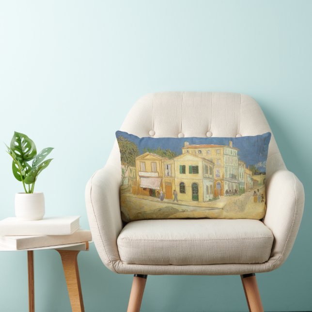 Almofada Lombar Vincent van Gogh - A Casa Amarela (A Rua) (Cadeira)