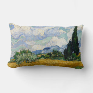 Almofada Lombar Vincent Van Gogh Campos De Trigo Com Cyprestes