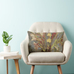 Almofada Lombar Vincent van Gogh - Natureza Morta Vaso com Gladiol