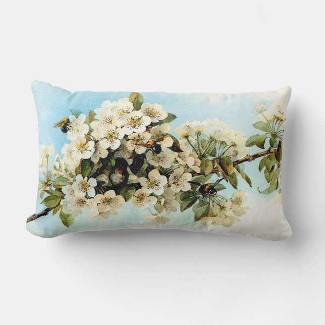 Almofada Lombar Vintage Apple Blossoms (Frente)