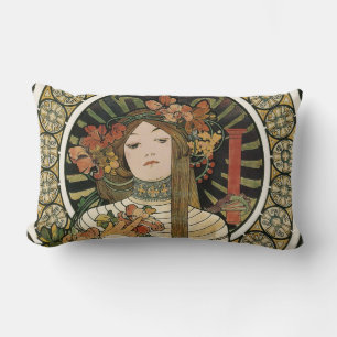 Almofada Lombar Vintage Art Nouveau Mucha Trappestine Poster