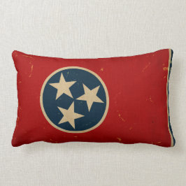 Almofada Lombar VINTAGE da bandeira do estado de Tennessee