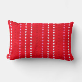 Almofada Lombar Vintage Embroiderado Corações Tecidos Dias de os n