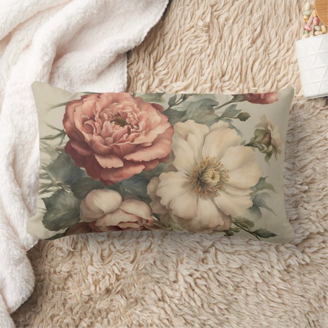 Almofada Lombar Vintage Floral (Cobertor)
