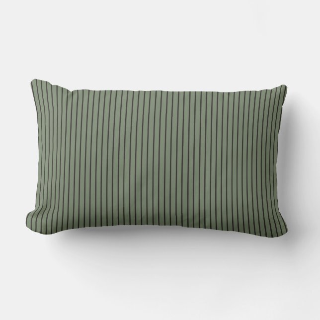 Almofada Lombar Vintage Green Stripes (Frente)