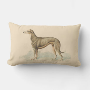 Almofada Lombar Vintage Greyhound Whippet Impressão