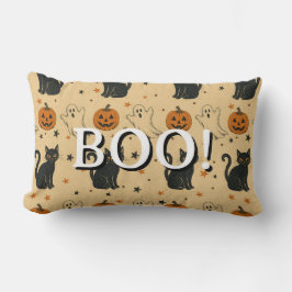 Almofada Lombar Vintage Halloween Estampa Total Boo 