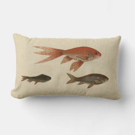 Almofada Lombar Vintage Illustration Goldfish
