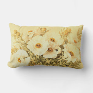 Almofada Lombar Vintage Matilija Poppies - Travesseiro