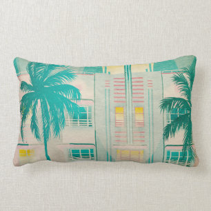 Almofada Lombar Vintage Miami, Ocean Drive Lumbar Travesseiro