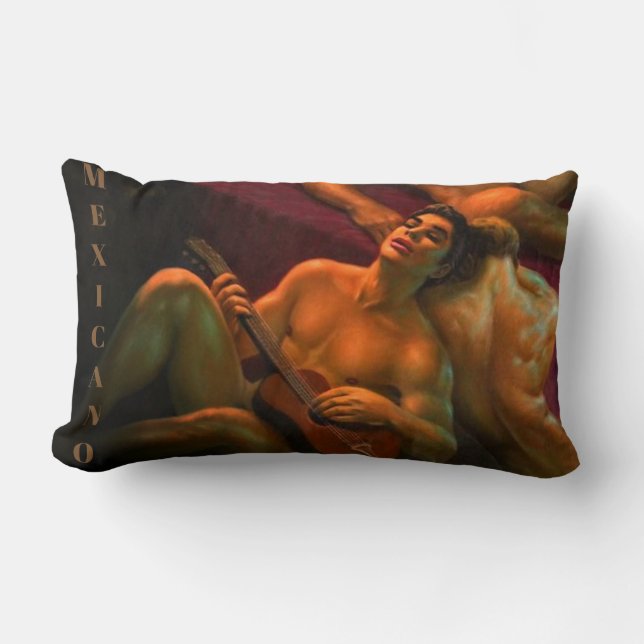 Almofada Lombar Vintage O Bandido - Travesseiro Lombar Mexicano (Frente)